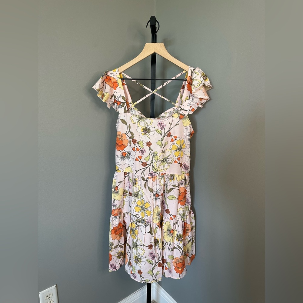 Lottie & Holly Band of Gypsies Anthropologie Women Floral Dress Size L‎
